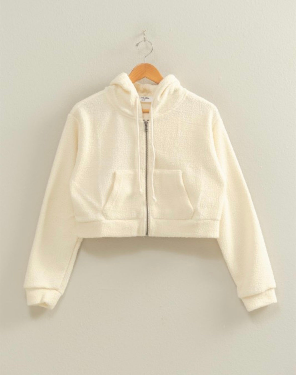 Sherpa Cropped Zip Up (3 Colors)