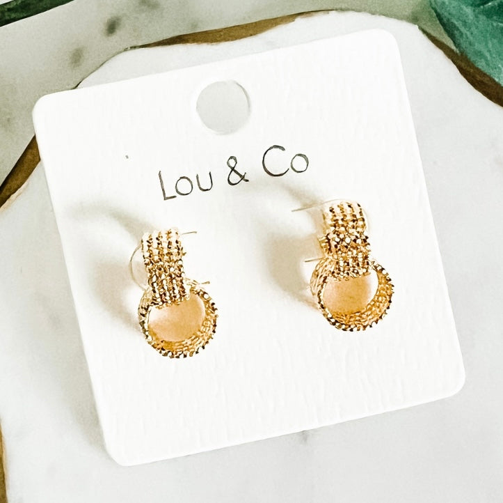 Circle Link Earrings