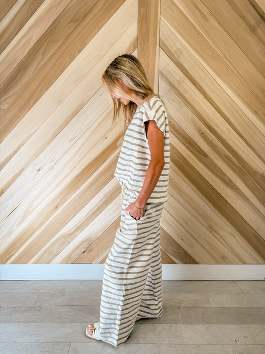 Tan Stripe Set
