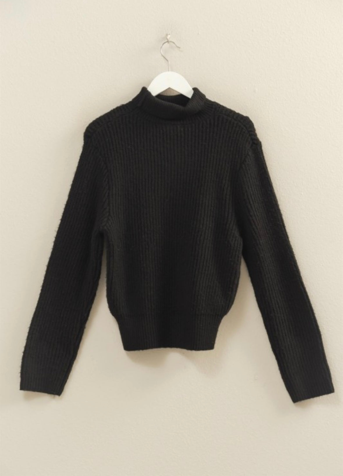 Ribbed Turtleneck Sweater