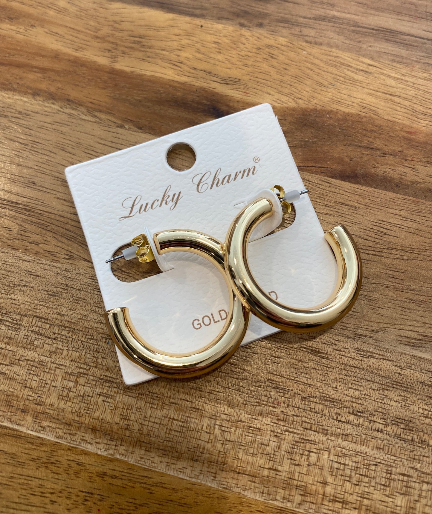 Gold Dipped Hoop Earrings