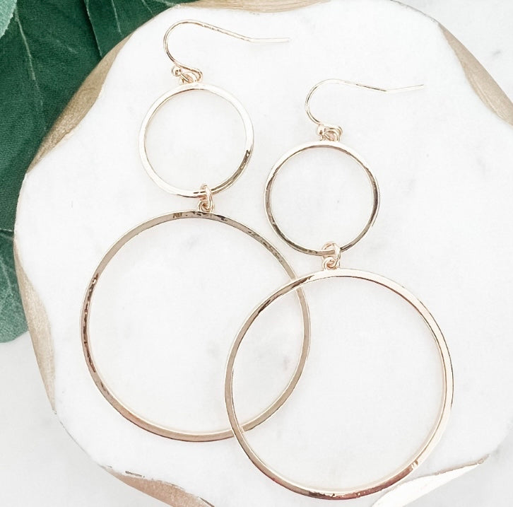 Double Circle Earrings
