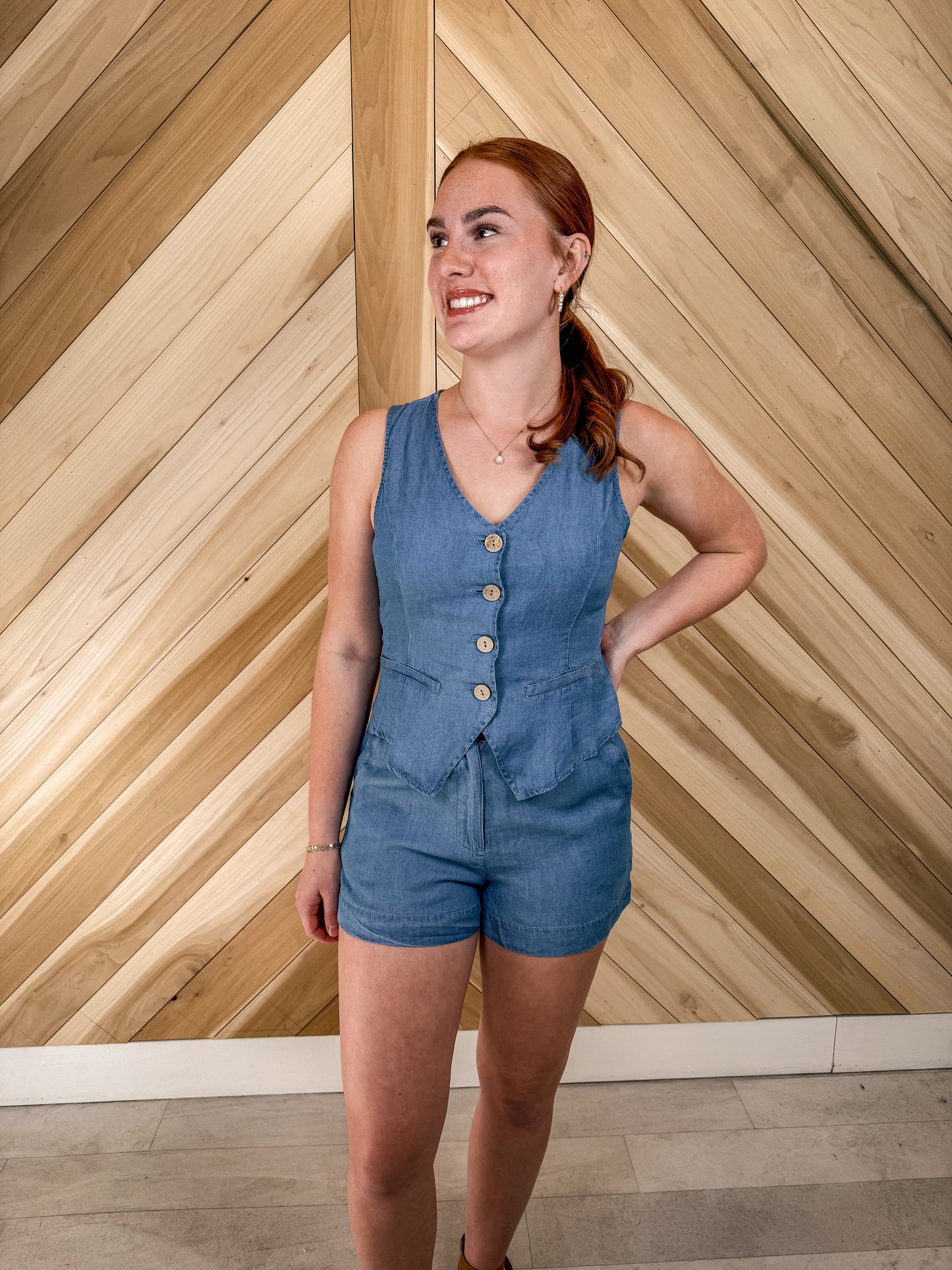 Chambray 2 Piece Outfit