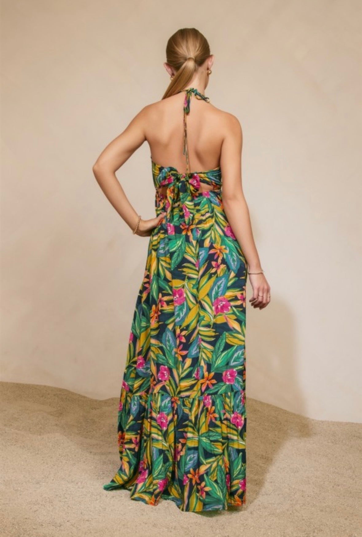 Botanical Halter Maxi