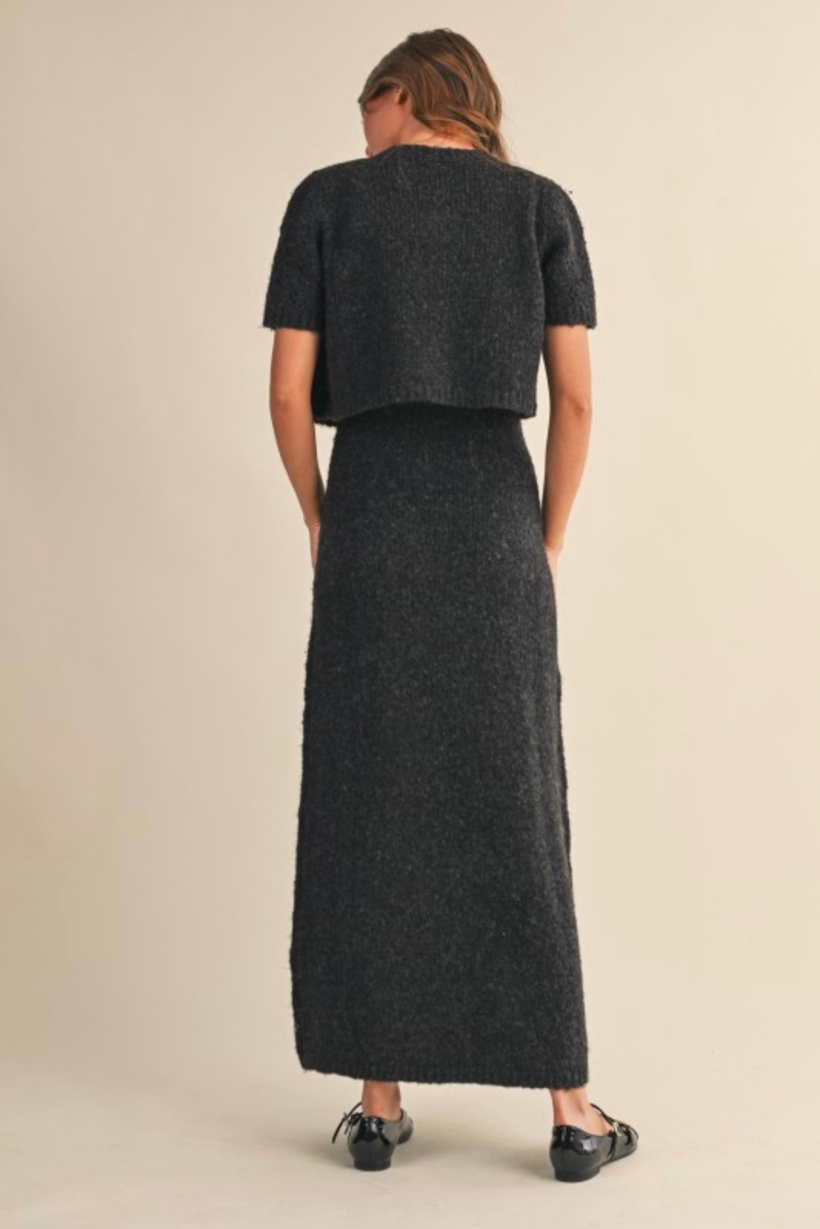 Sweater Dress & Cardigan Set