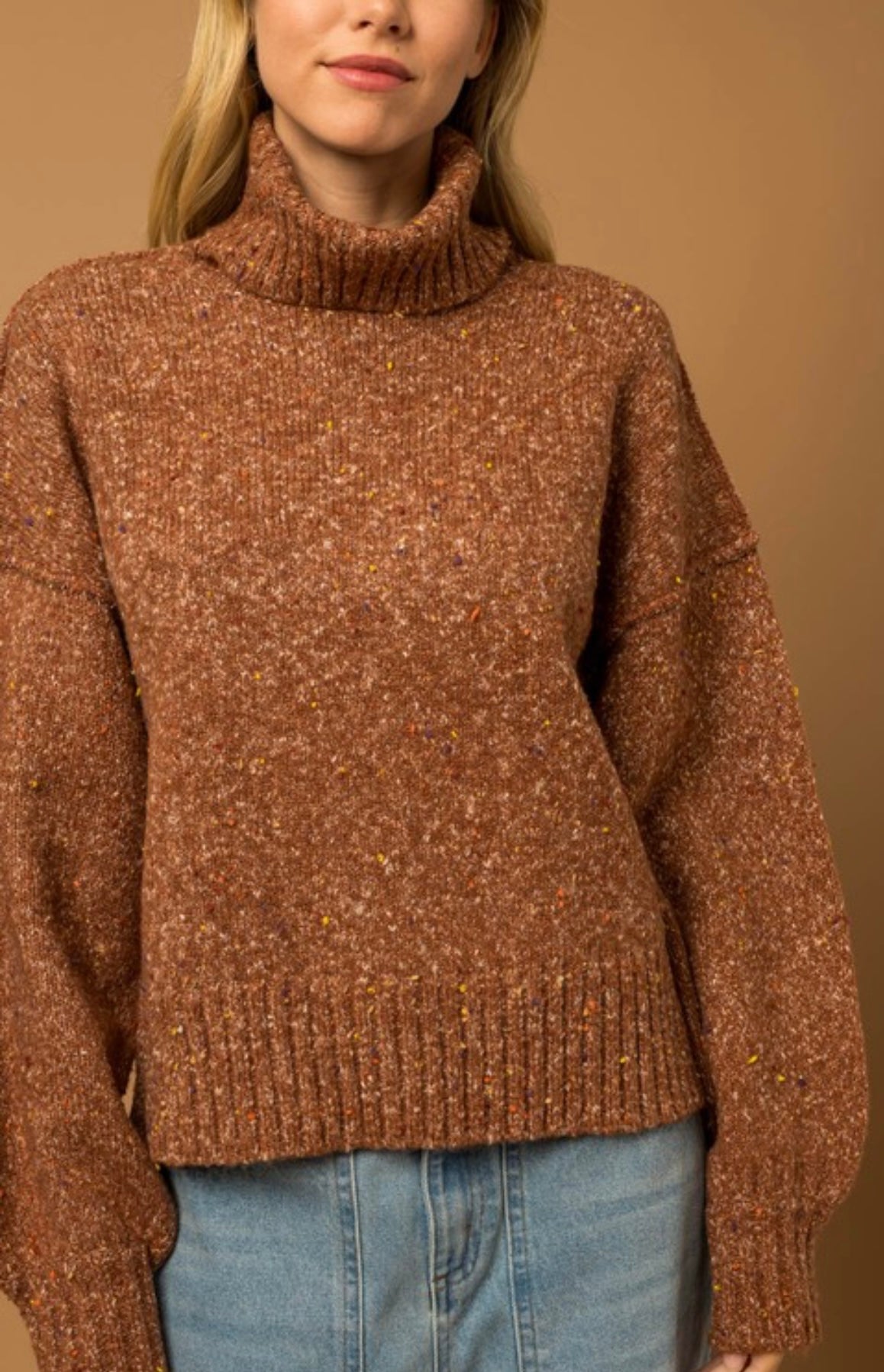 Turtle Neck Oversized Sweater