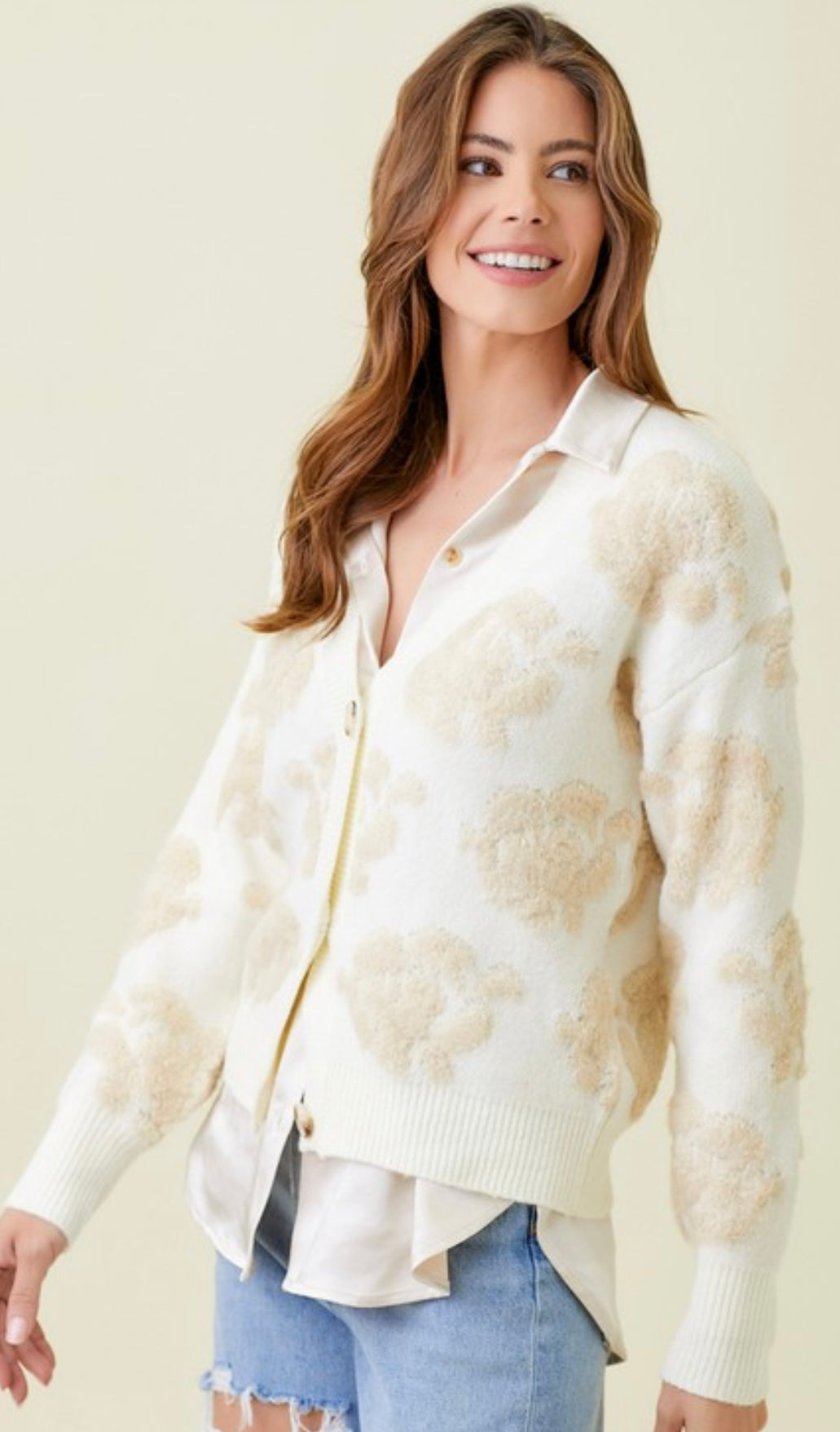 Floral Button Down Cardigan