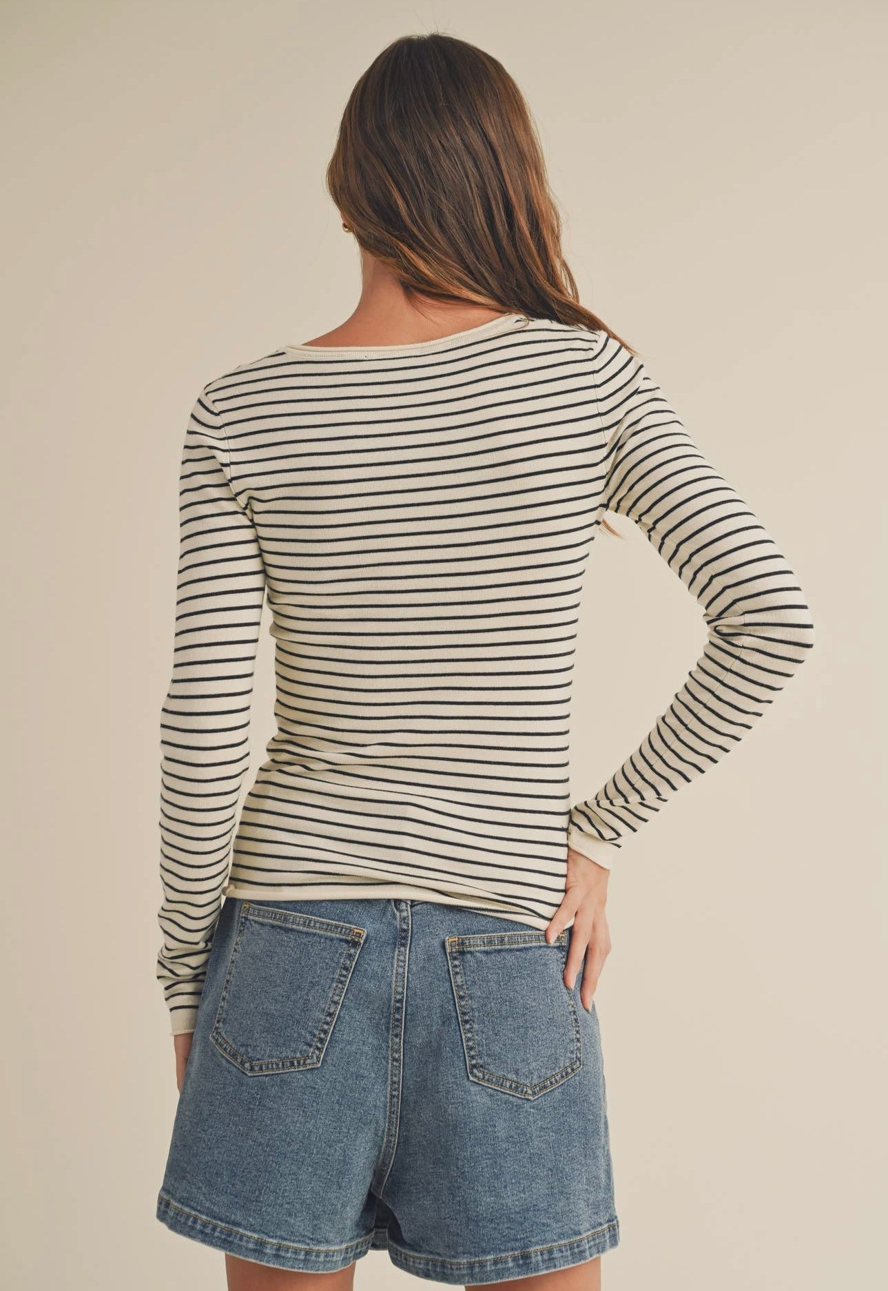 Striped Long Sleeve Top
