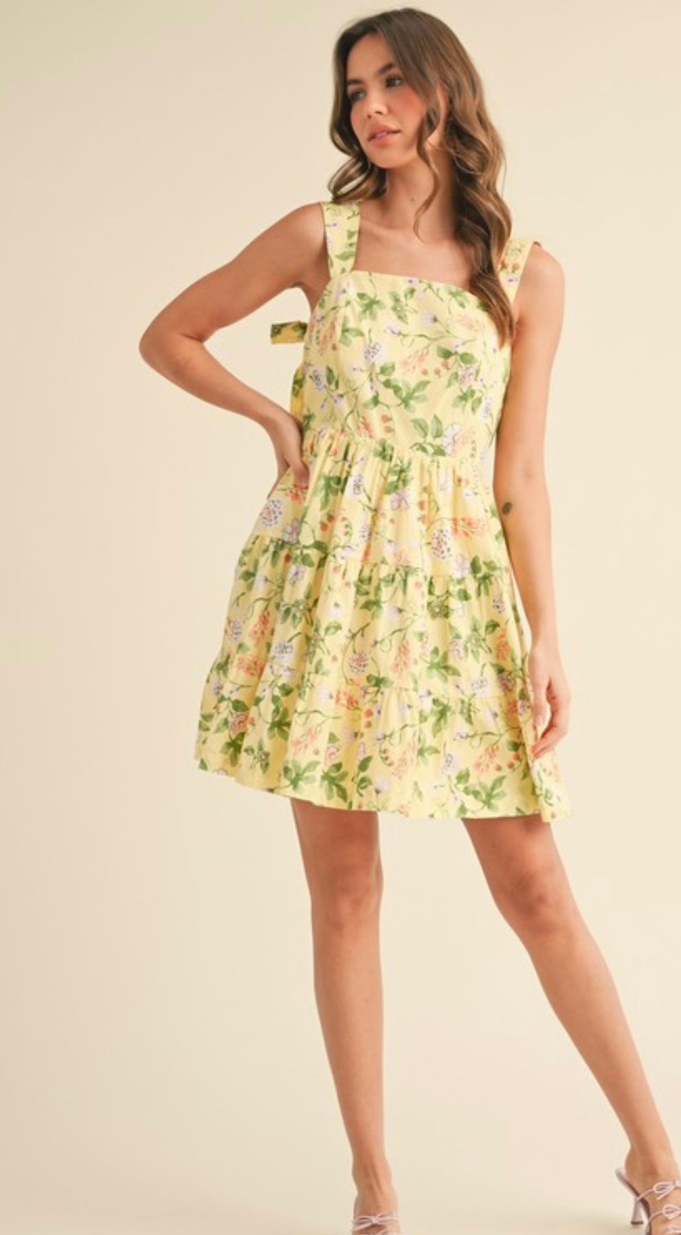 Floral Tiered Mini Dress
