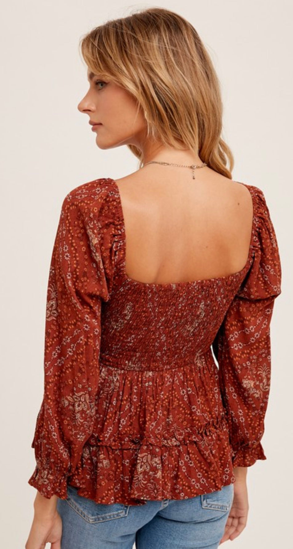 Floral Peplum Top