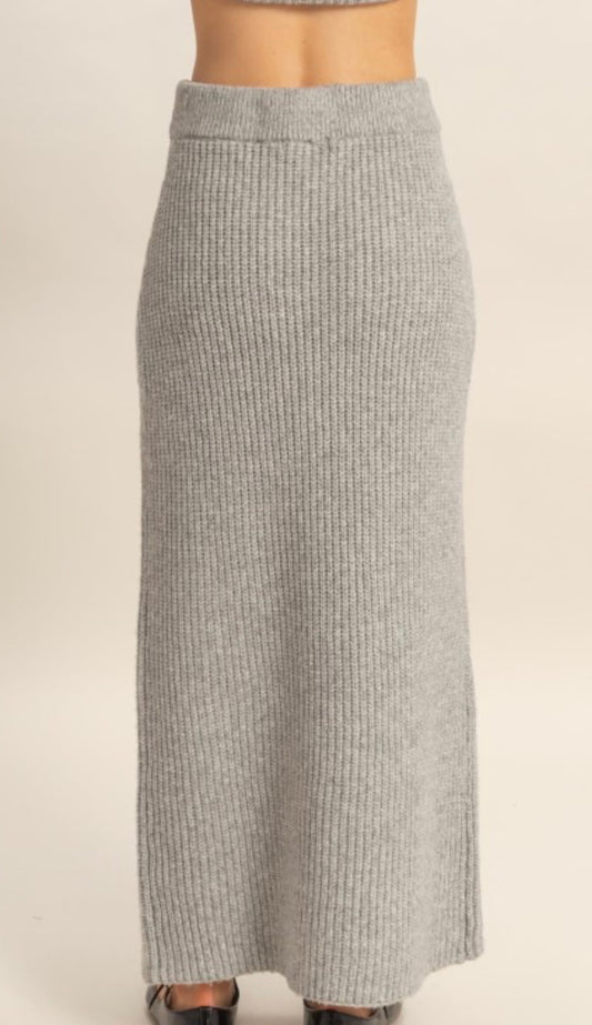 Ribbed Sweater Skirt