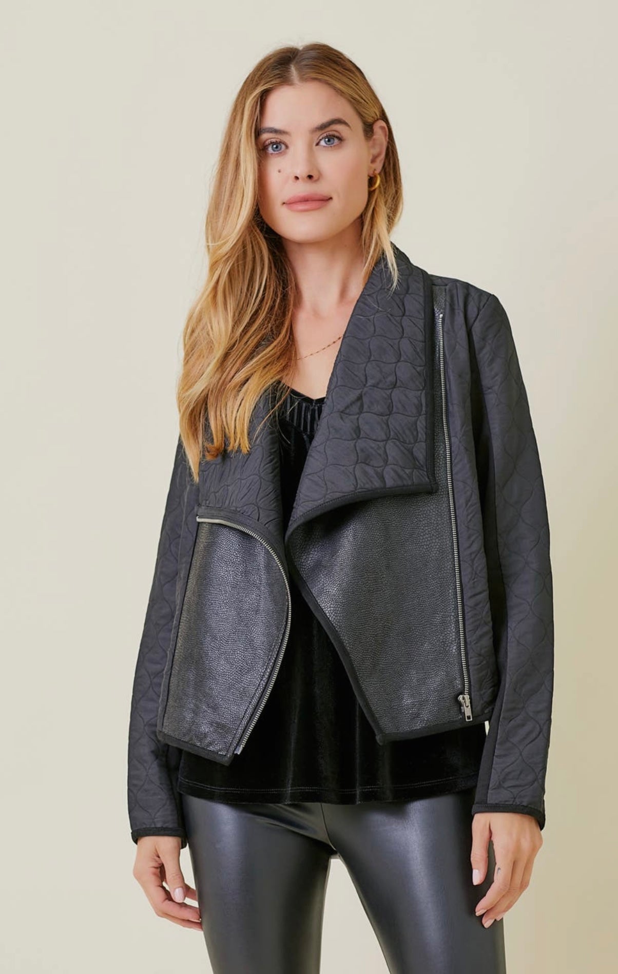 Drape Quilting Jacket