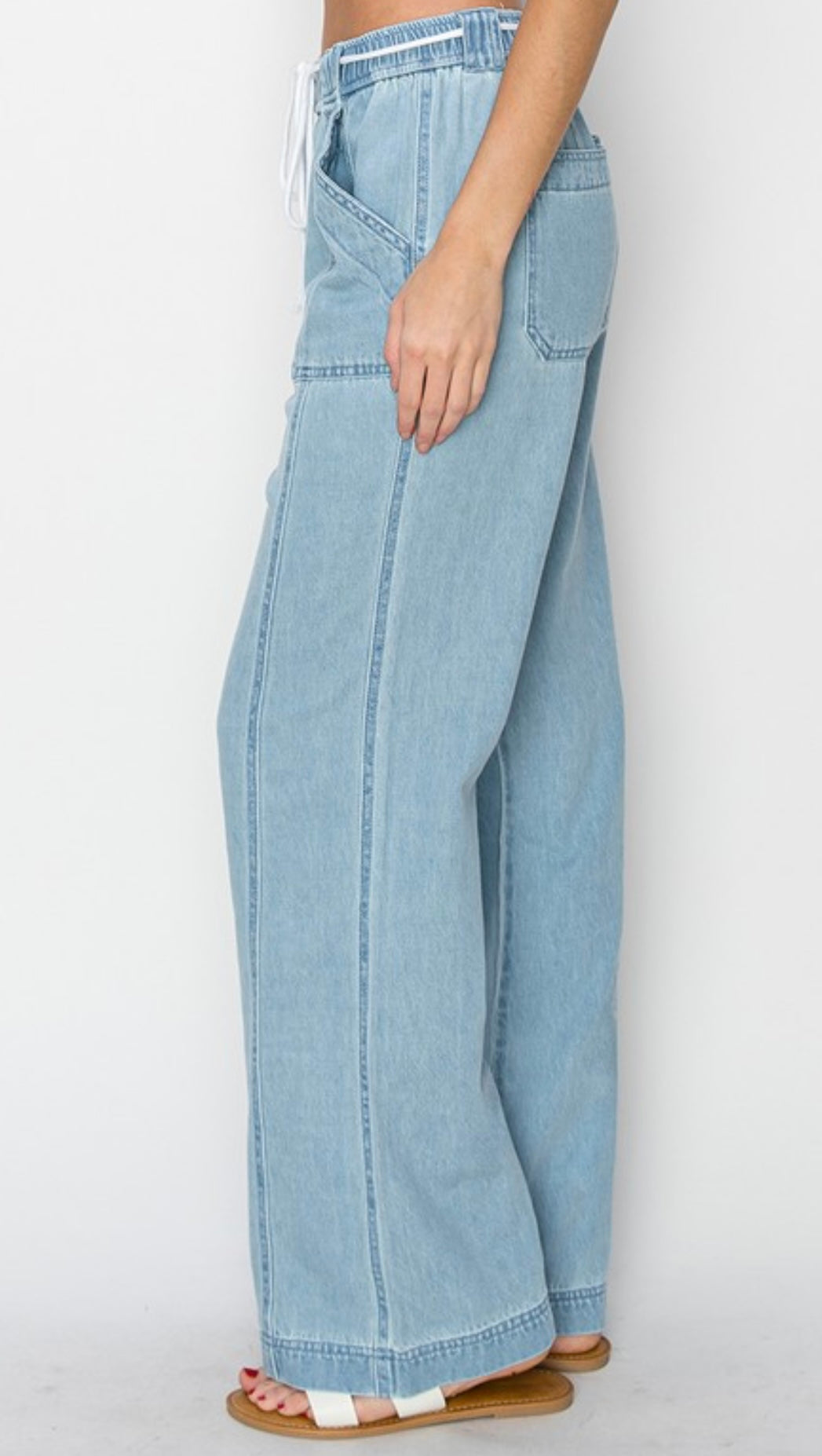 Wide Leg Pull on Jeans