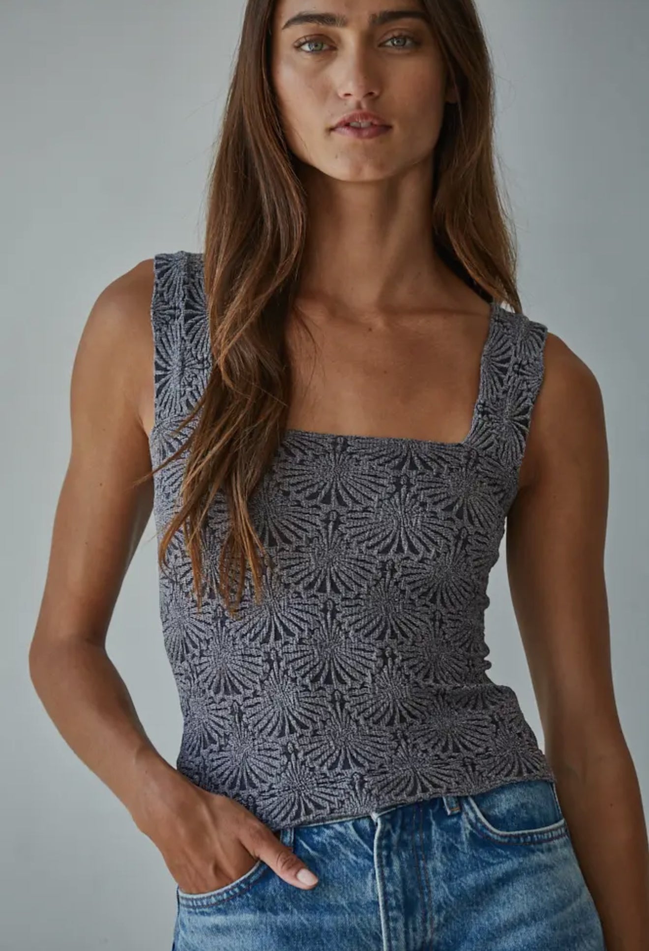 Seamless Jacquard Tank