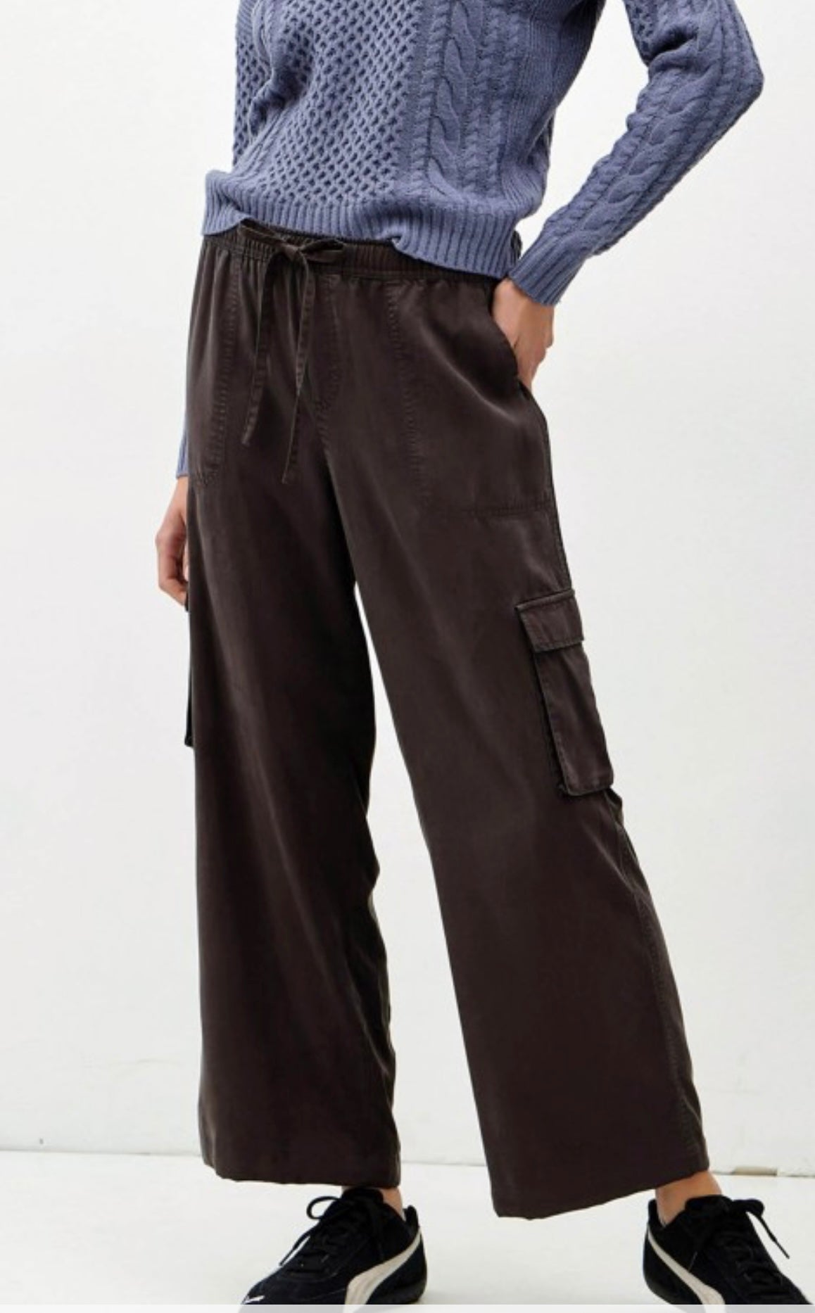 Tencel Wide Leg Pants