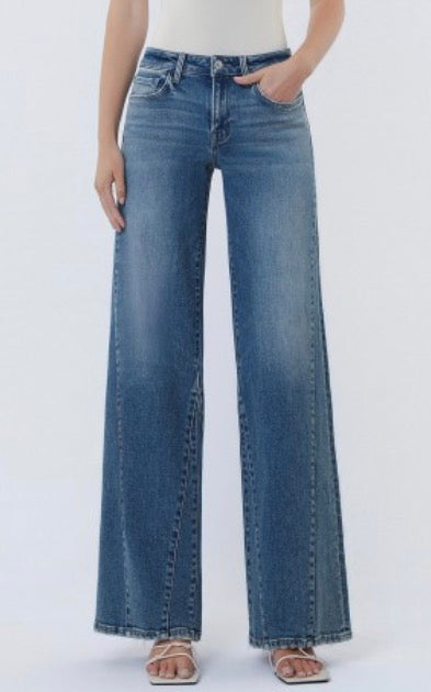 Olivia Mid Wide Leg Jeans