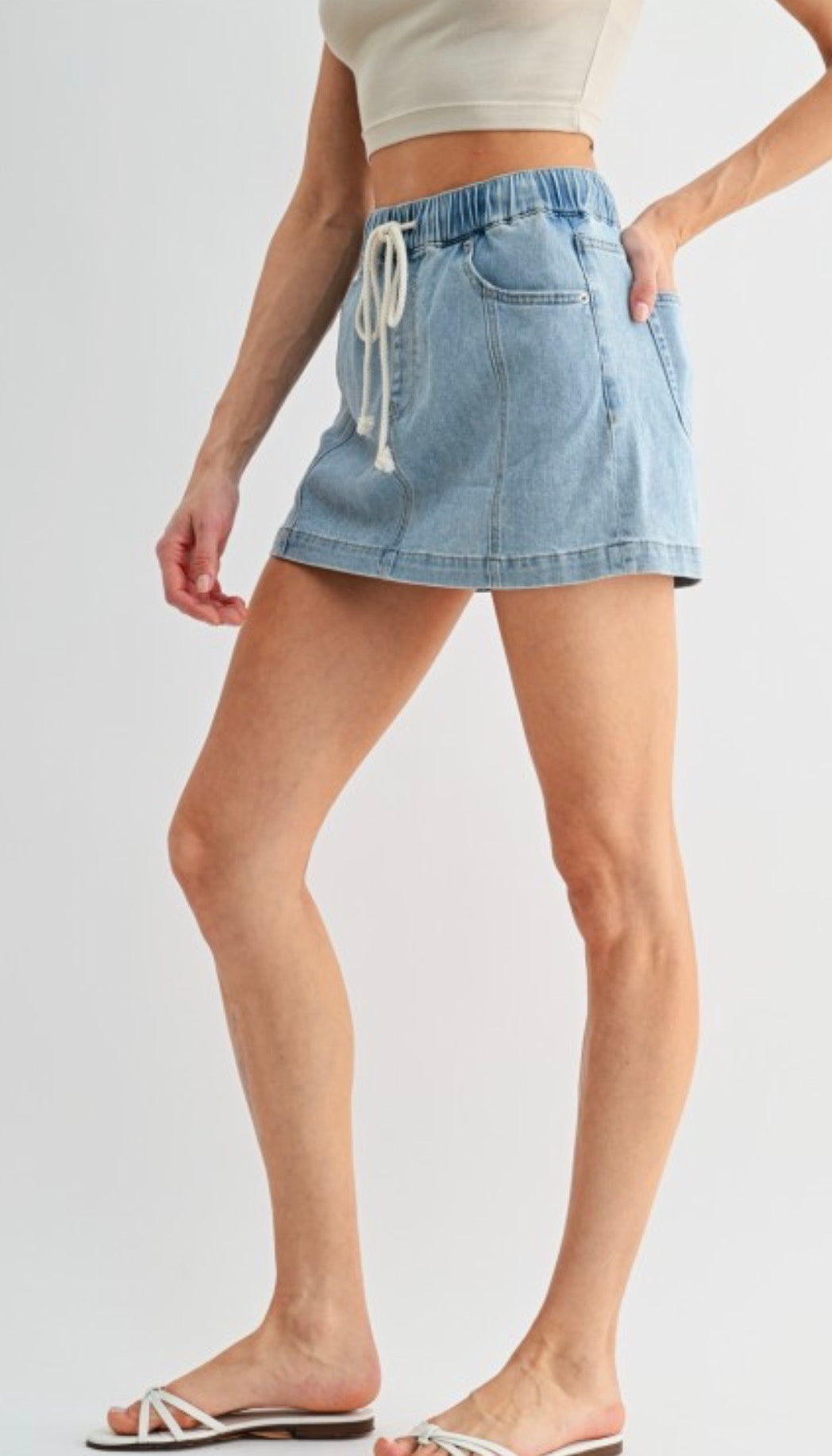 Cruise High Rise Jean Skirt