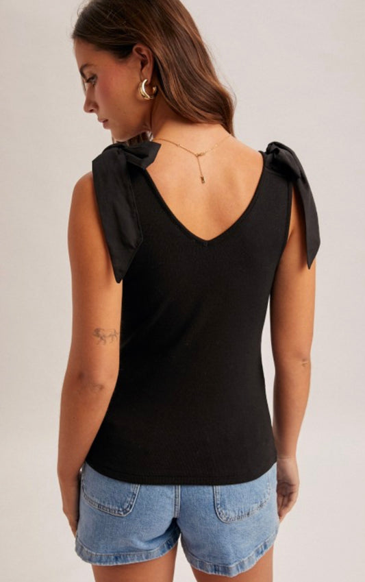 Bow Shoulder Sleeveless Tank