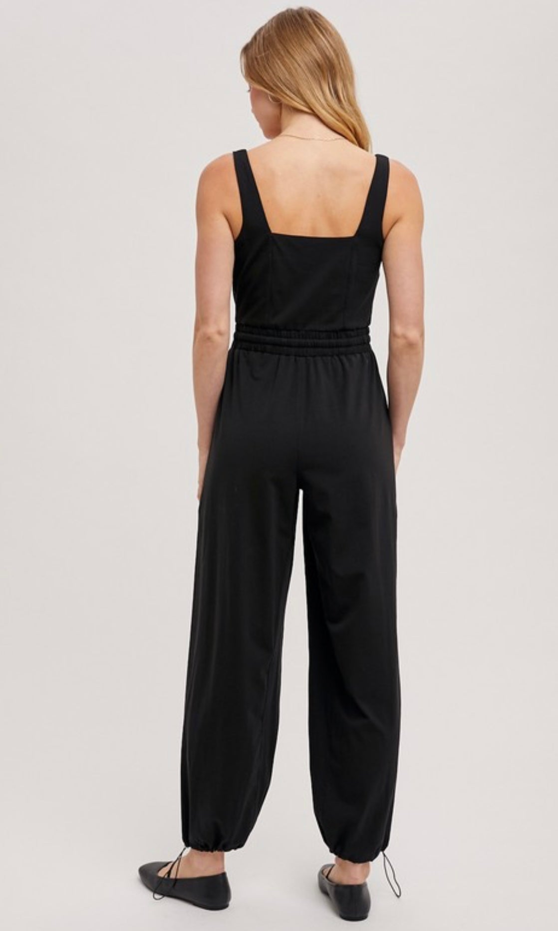 Sleeveless Square Neck Jumpsuit