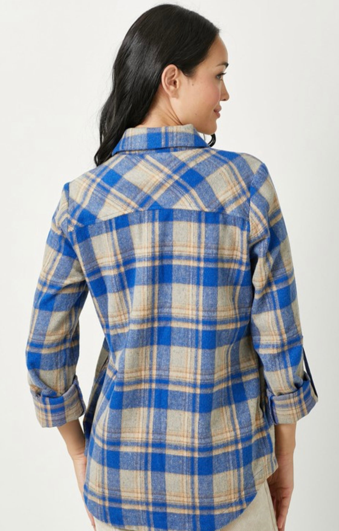 Blue Plaid Shacket