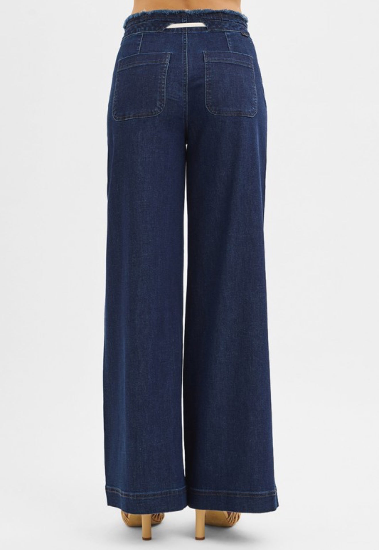 Mid Rise Wide Leg Pants