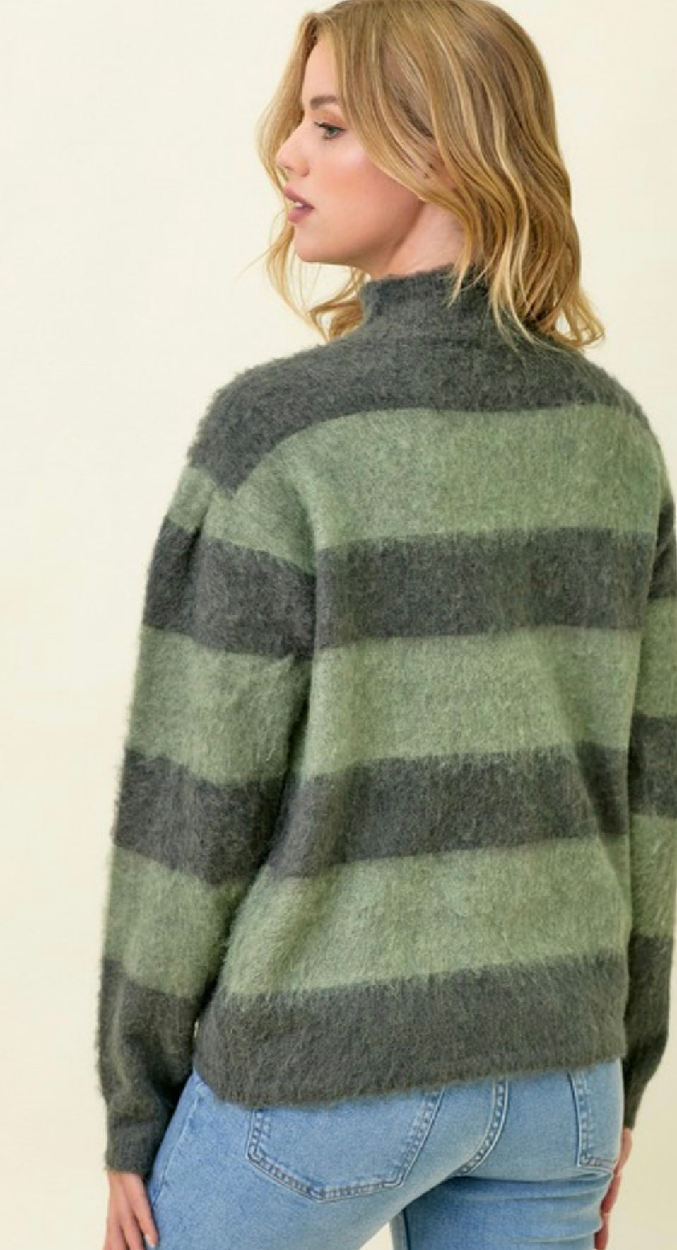 Puff Sleeve Stripe Sweater