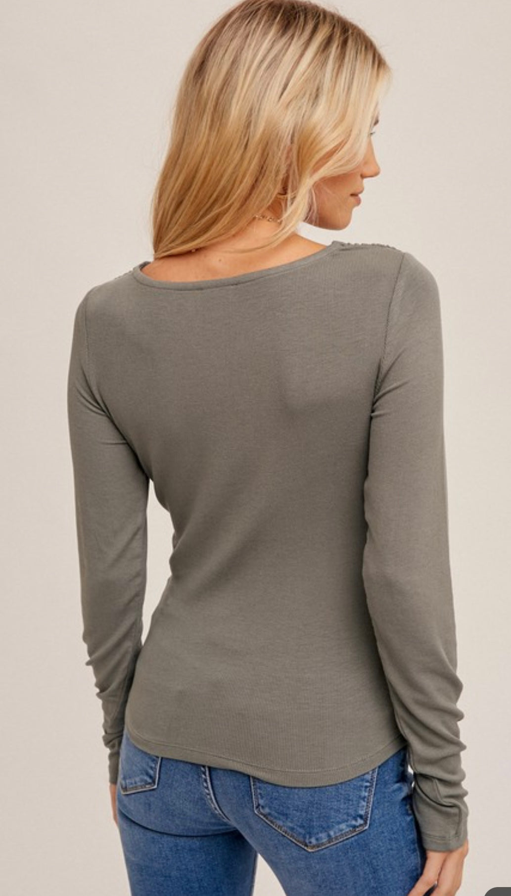 Sage Surplice Top