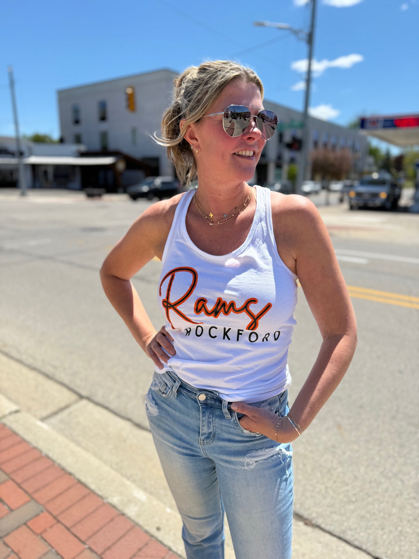 Rockford Ram Racerback Tank