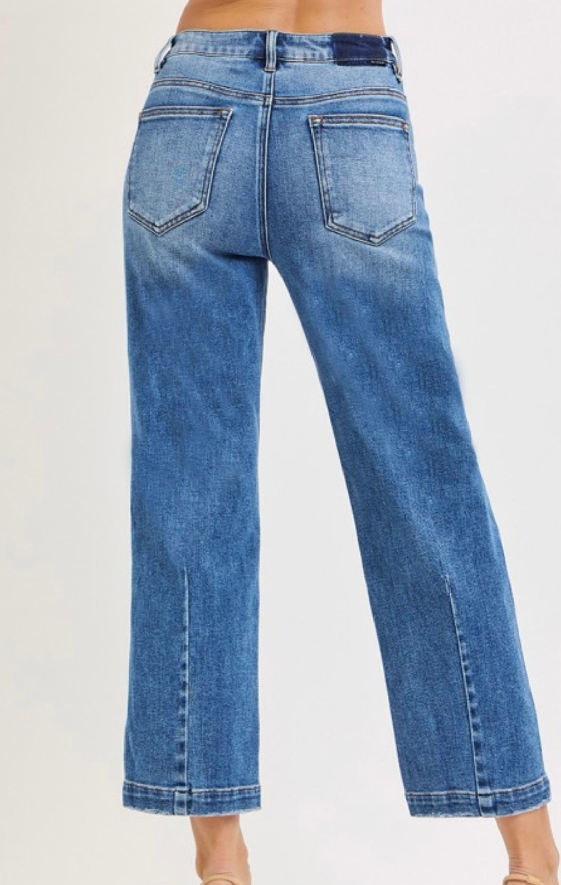 High Rise Crop Boyfriend Jeans