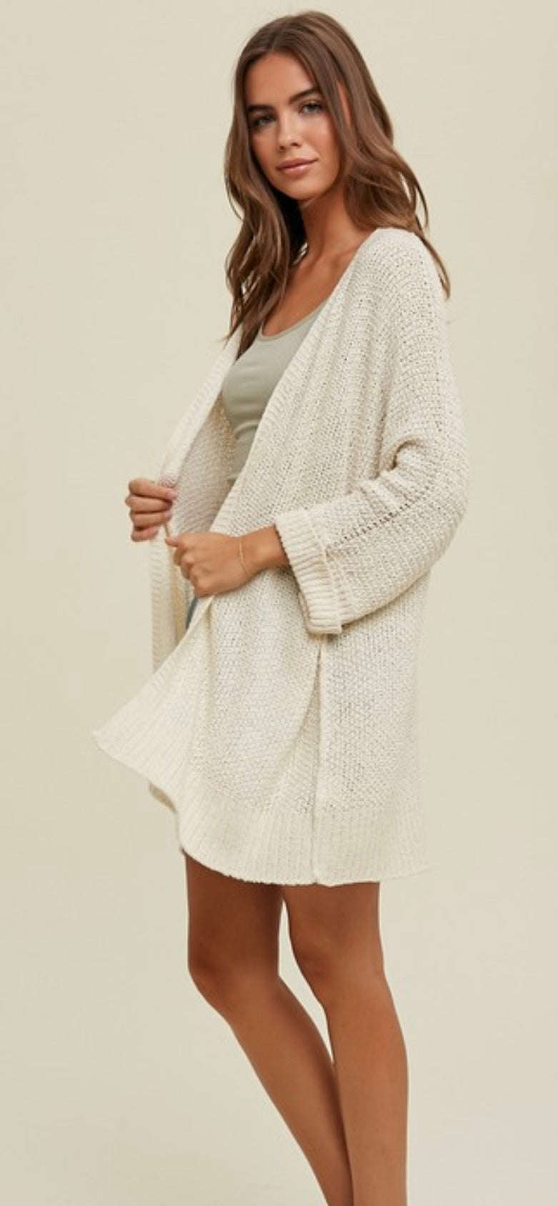 Drop Shoulder Cardigan