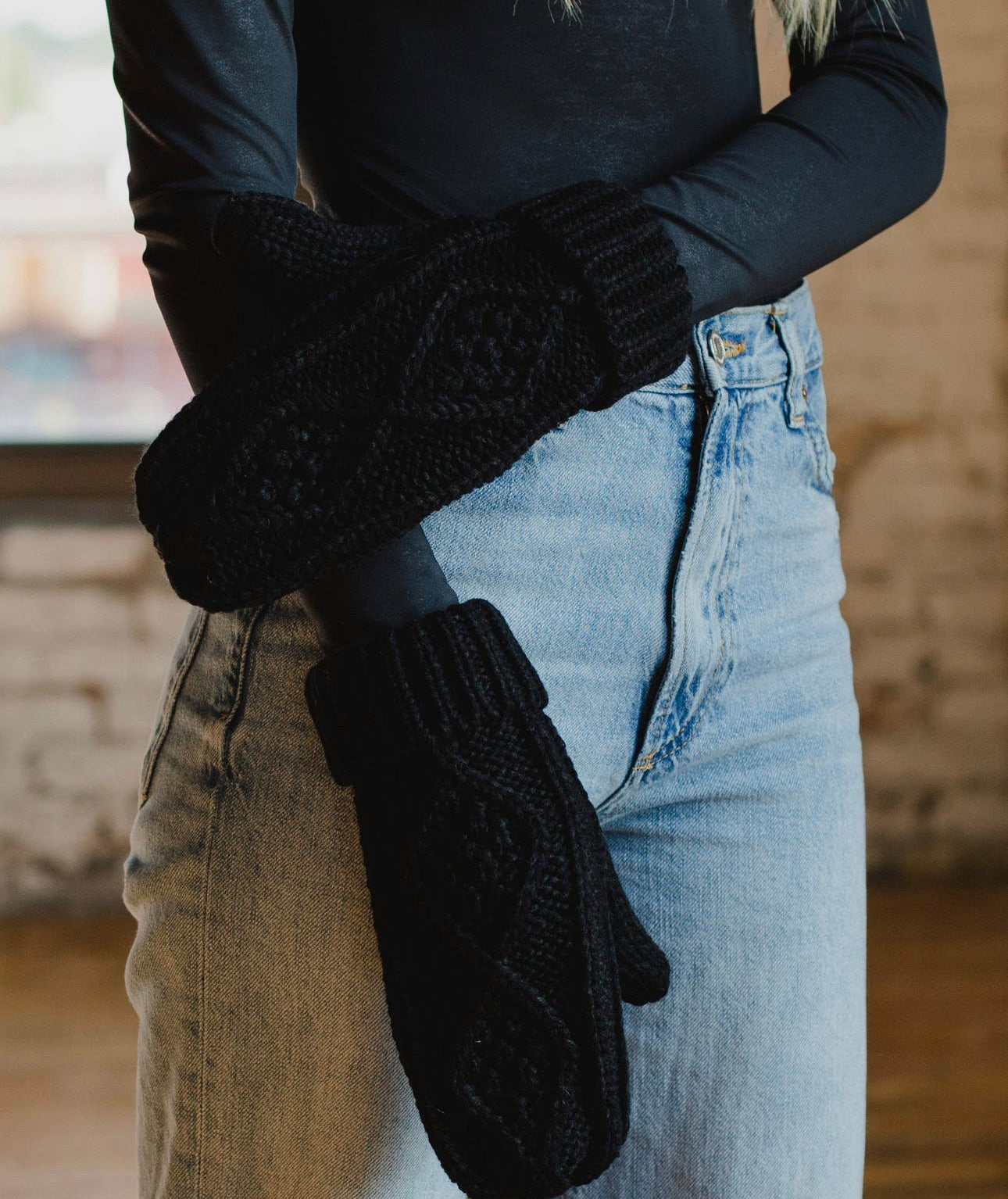 Cable Knit Mittens 4 Colors