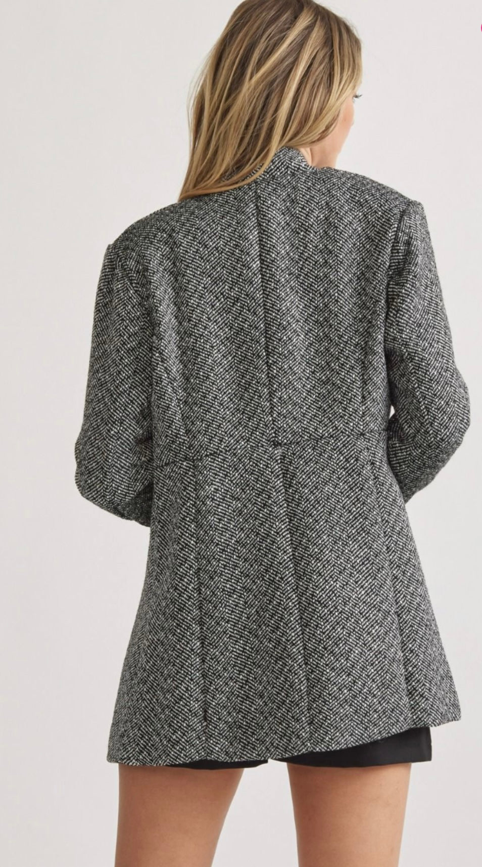 Tweed Collar Blazer