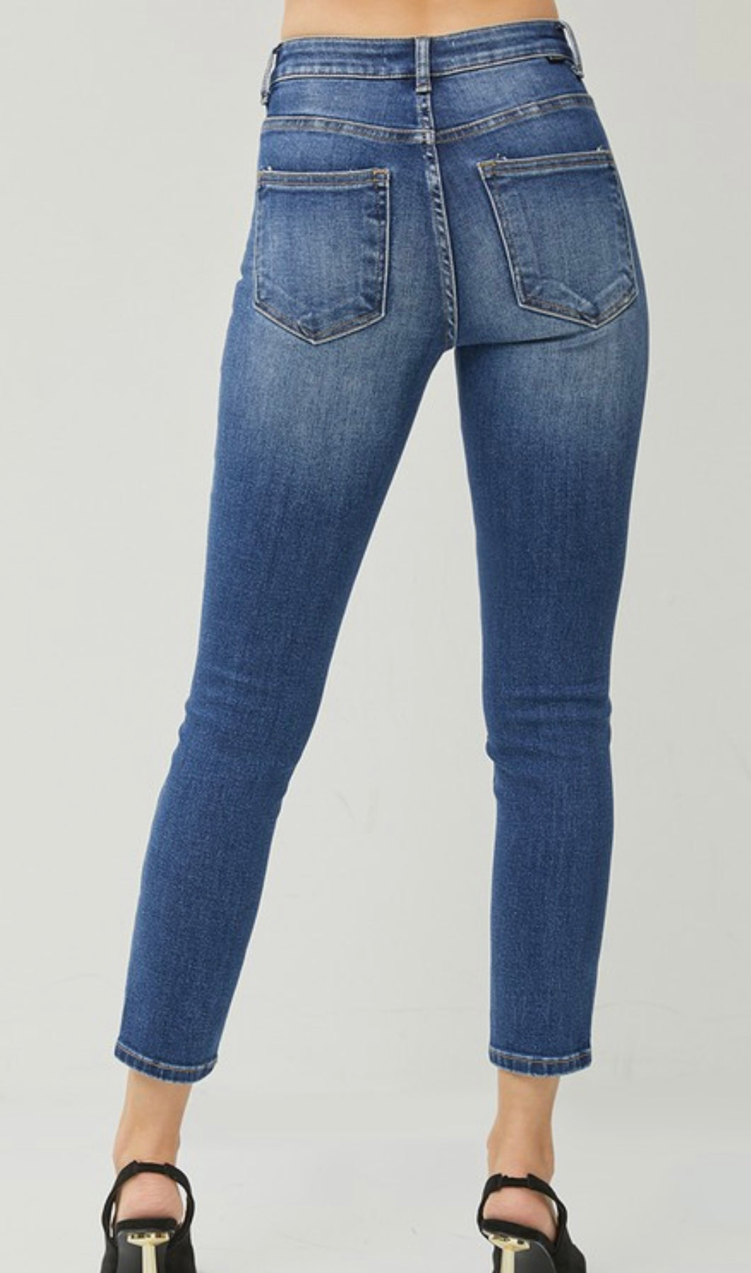 High Rise Ankle Skinny