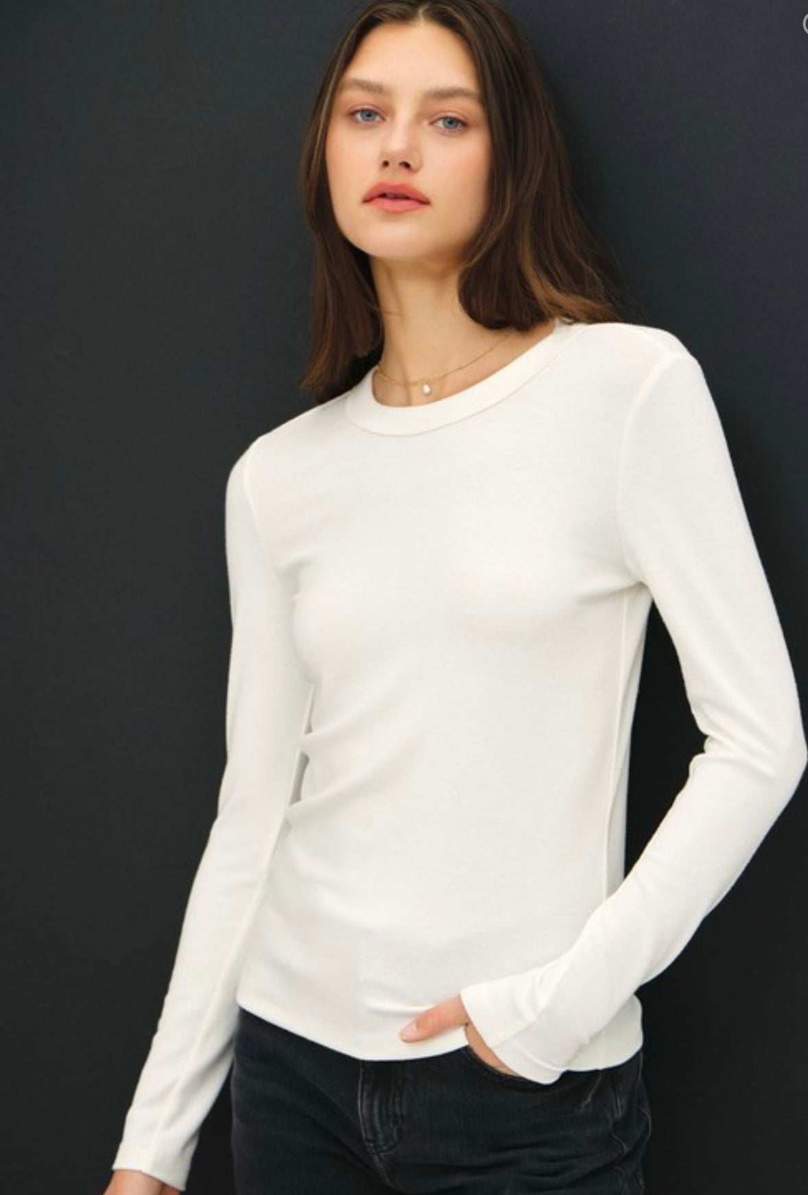 Long Sleeve Round Neck Top 3 Colors