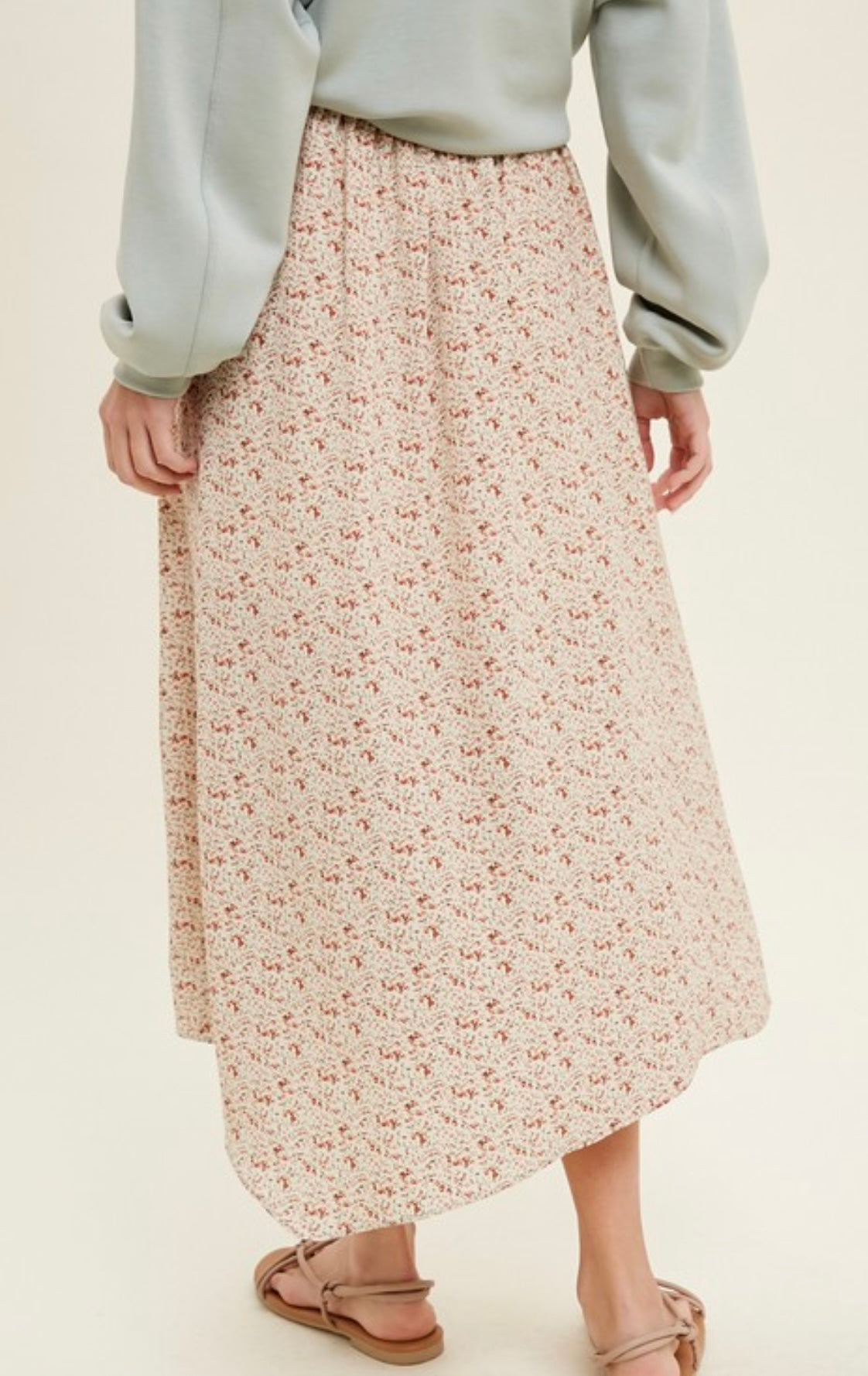 Fall Floral Maxi Skirt