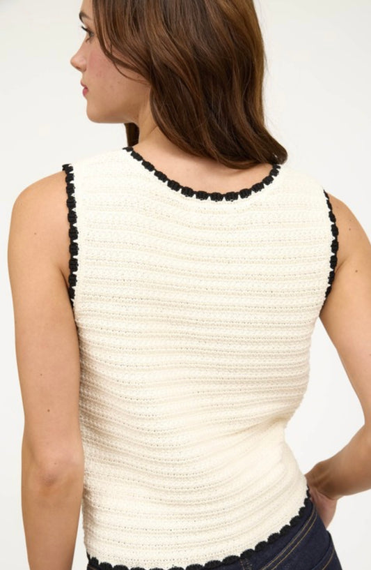 Crochet Knit Sweater (2 Colors)