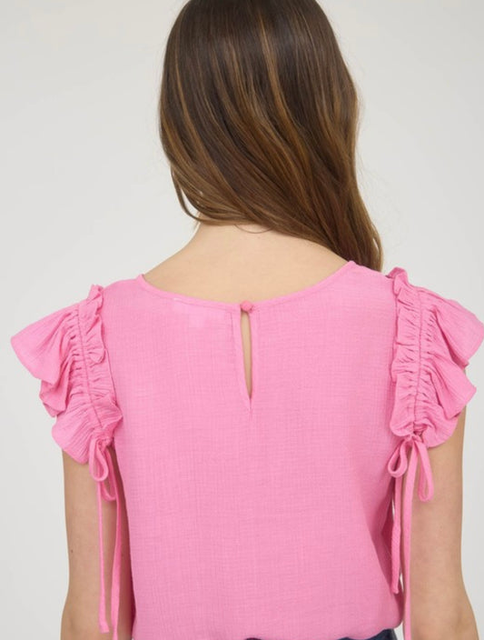 Ruffle Sleeve Top