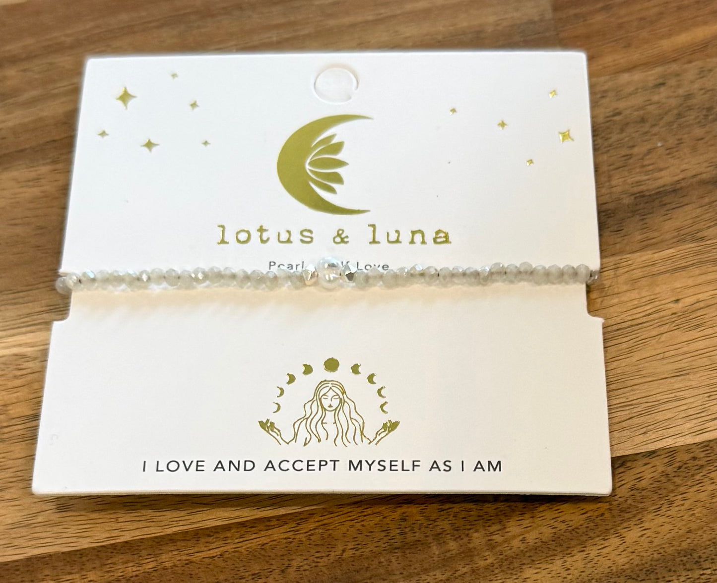 Lotus and Luna Goddess Bracelet