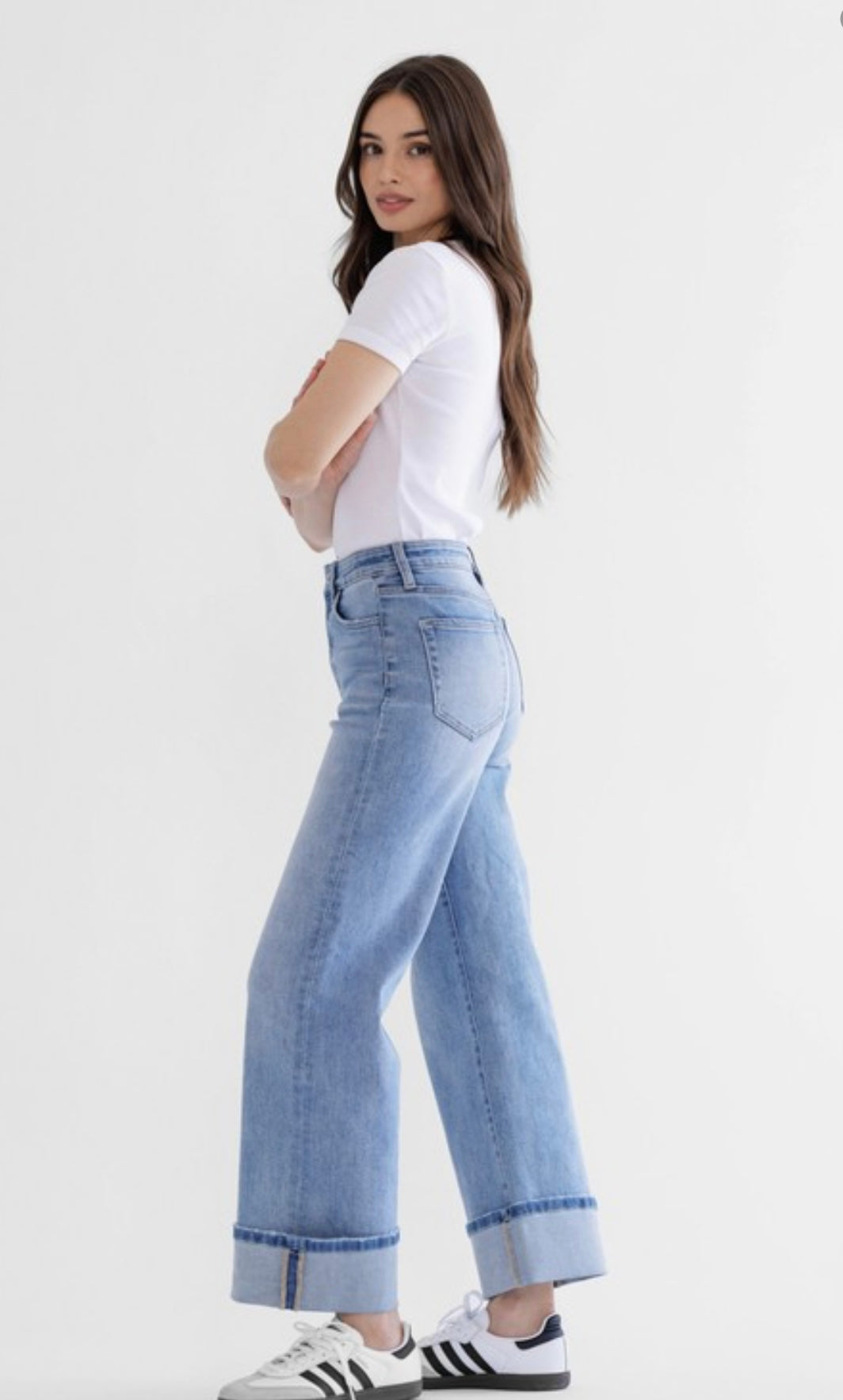 Capri Blue High Rise Jeans