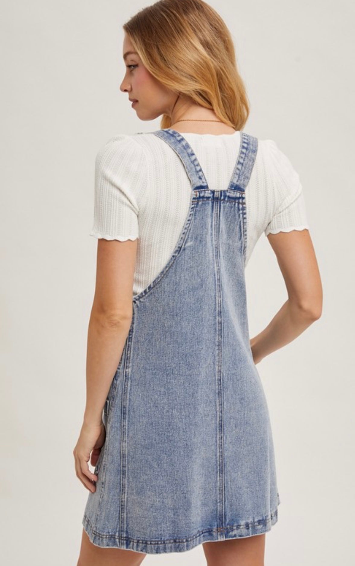 Overall Denim Dress
