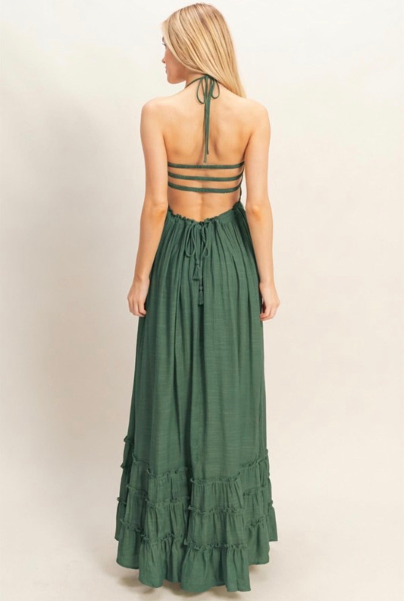 Smocked Halter Maxi Dress (2 Colors)