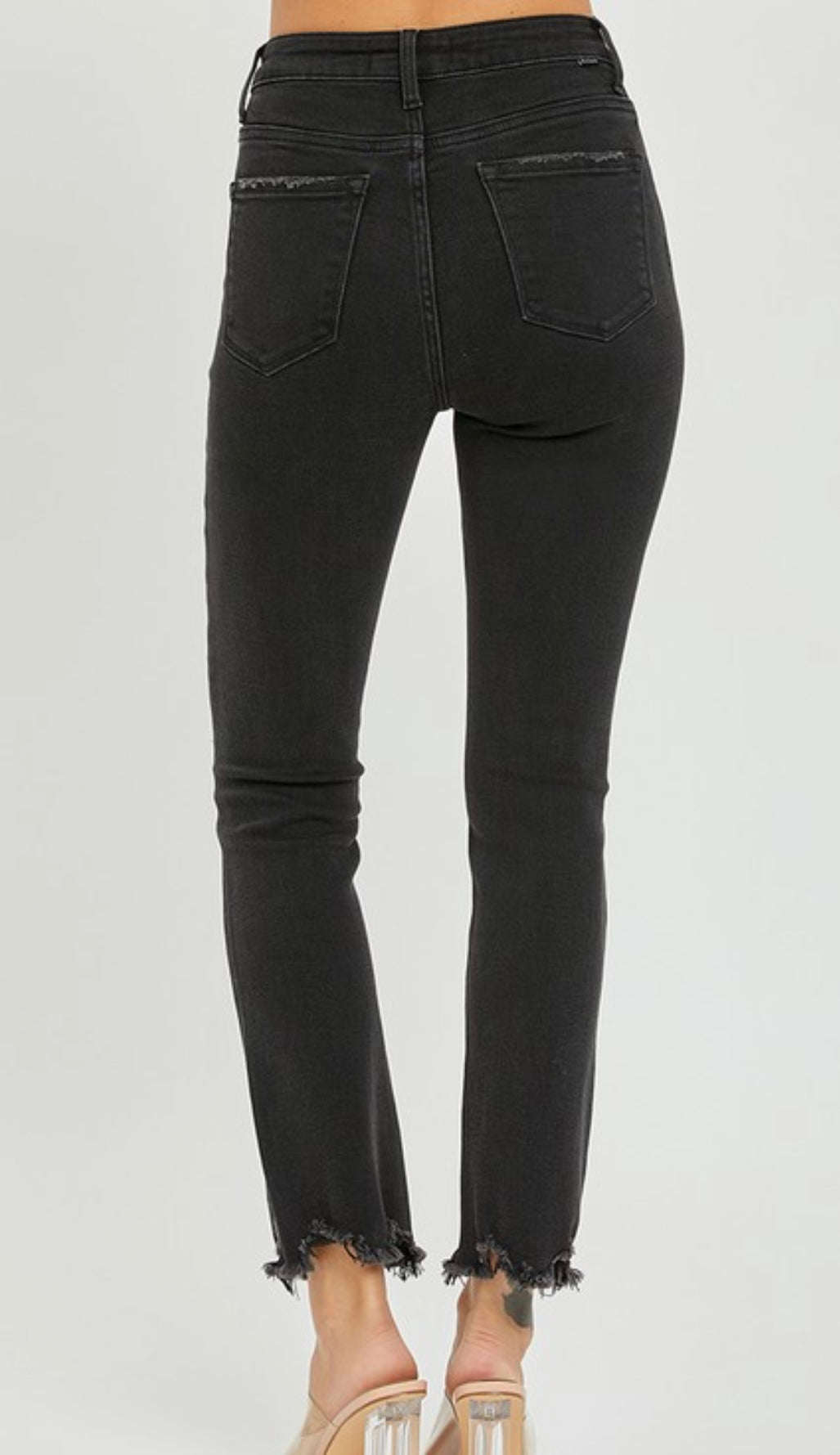 High Rise Slim Straight Jeans