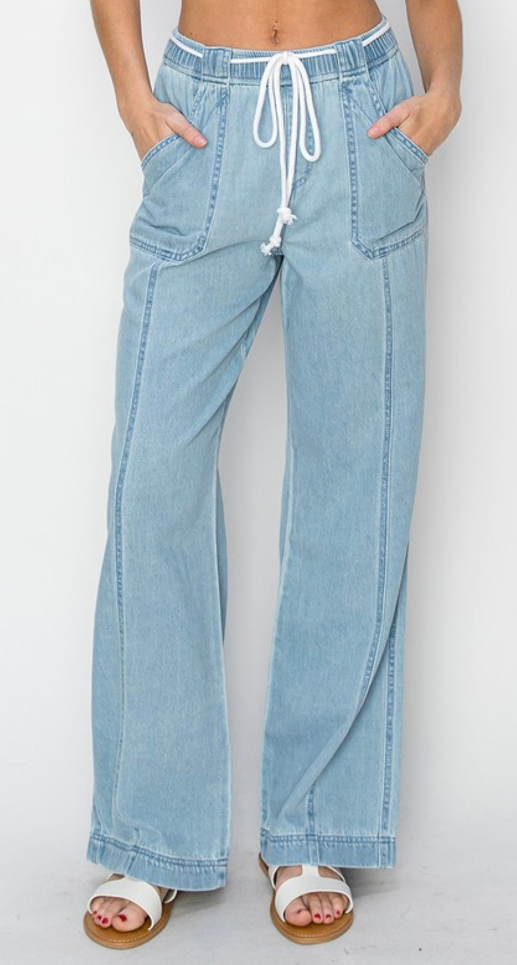 Wide Leg Pull on Jeans