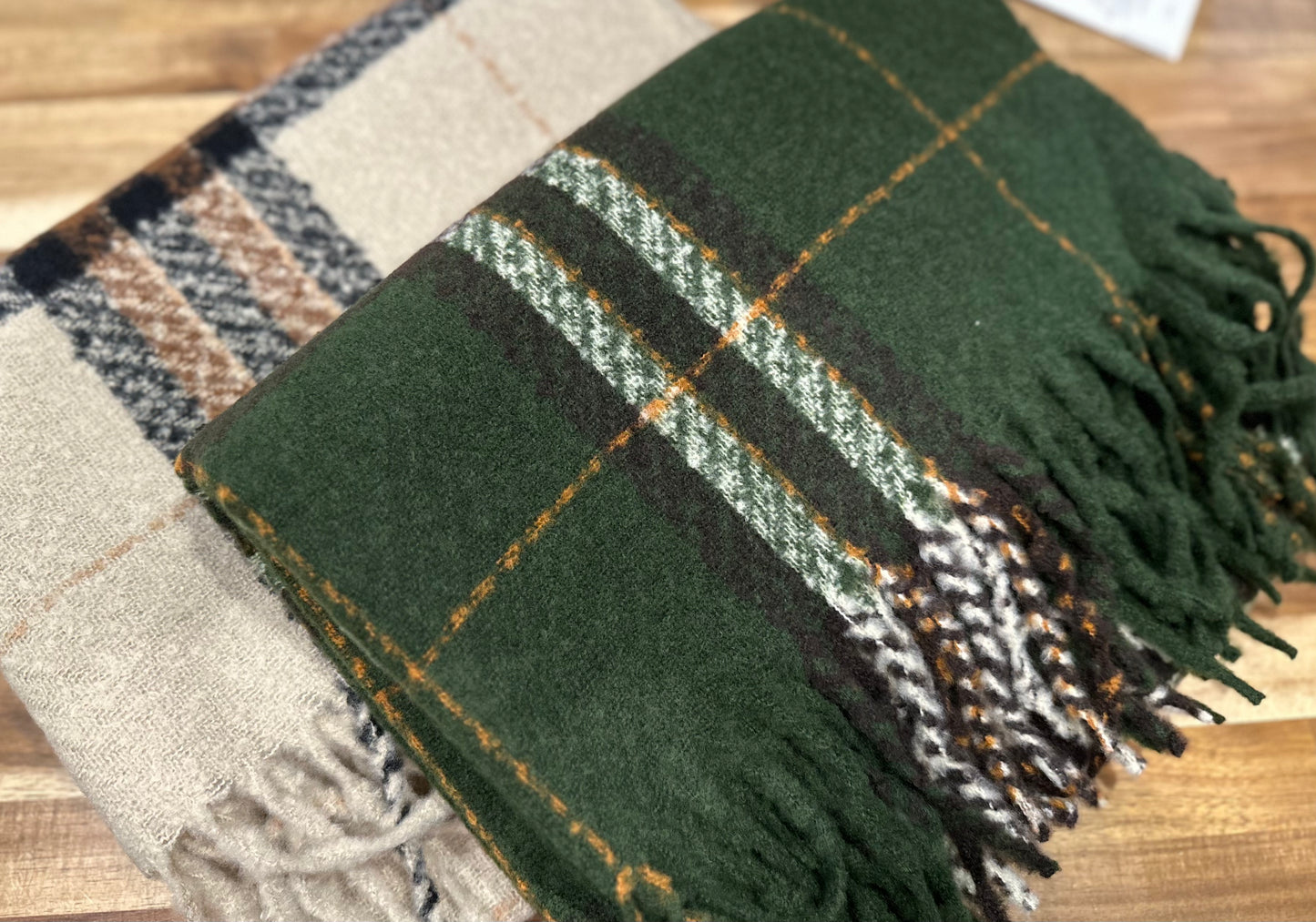 Plaid Blanket Scarf 2 Colors