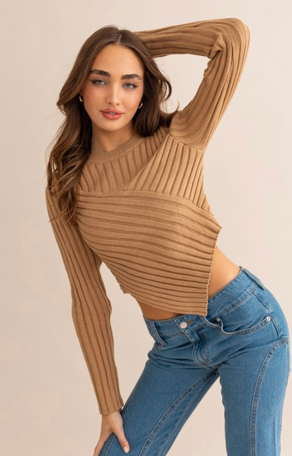 Asymmetrical Hem Sweater