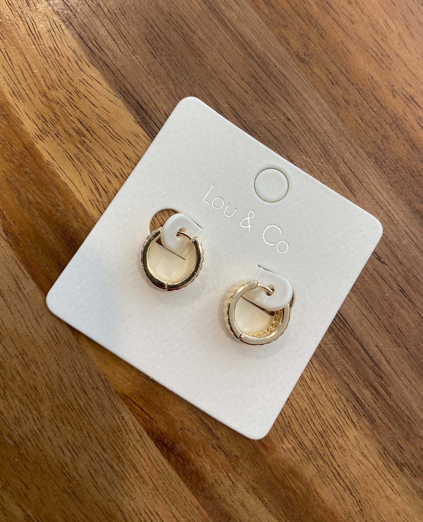 Gold Huggie Earrings
