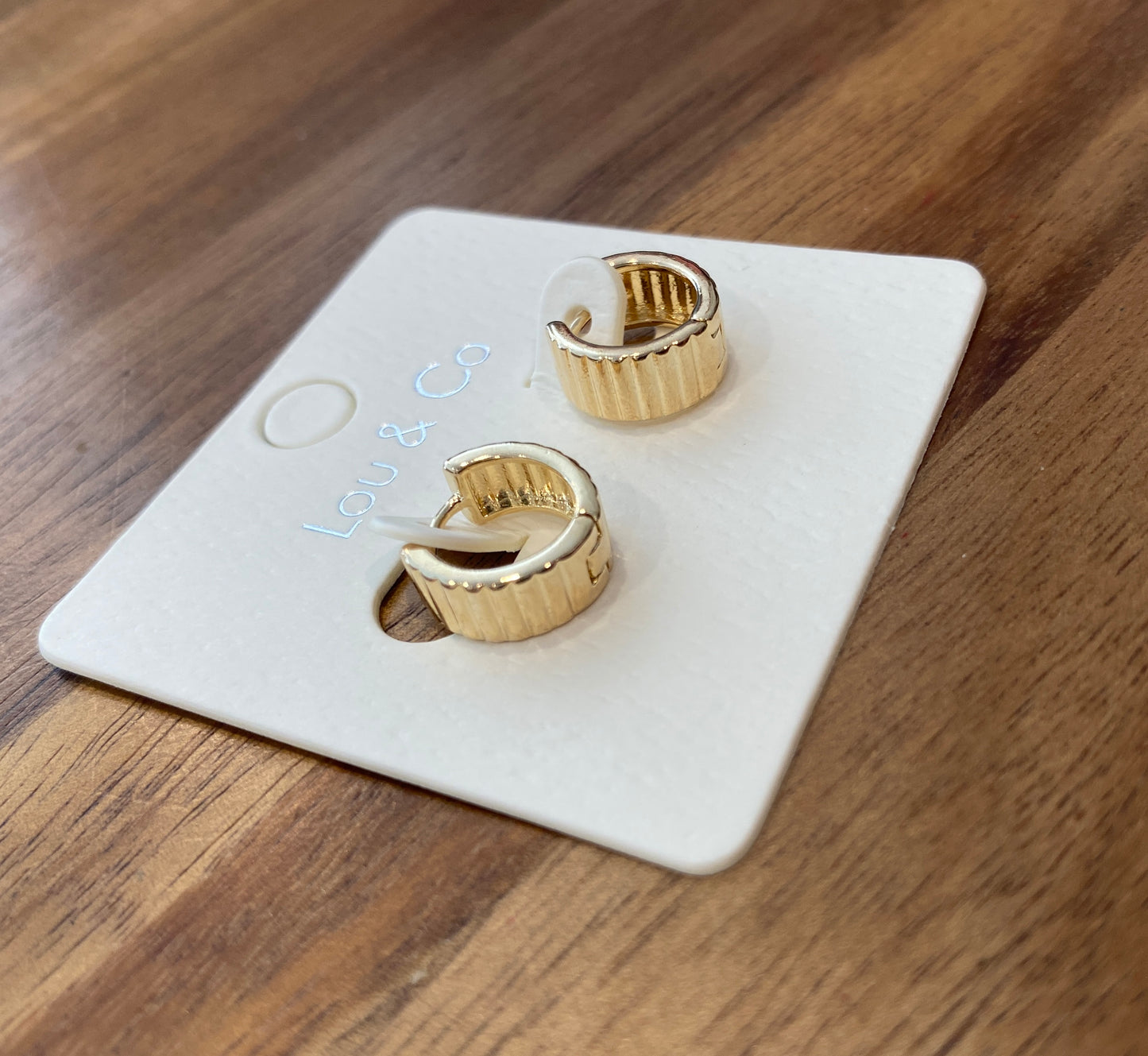 Gold Huggie Earrings