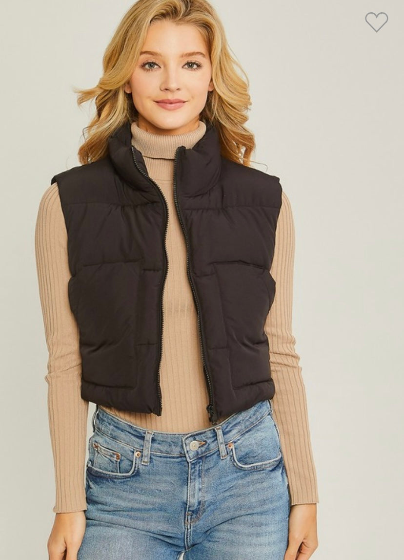 Puffer Vest w/ Pockets (2 Colors)