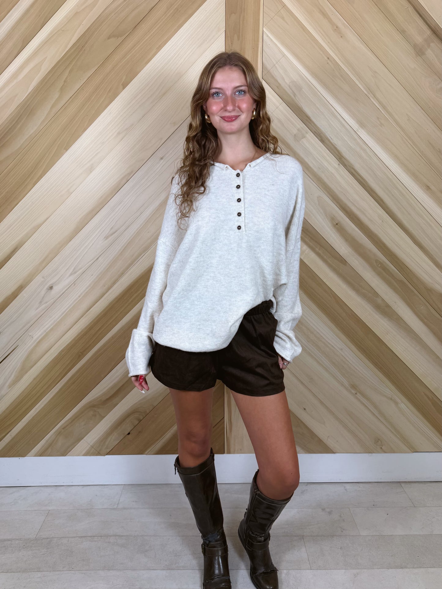 Espresso Pull on Shorts