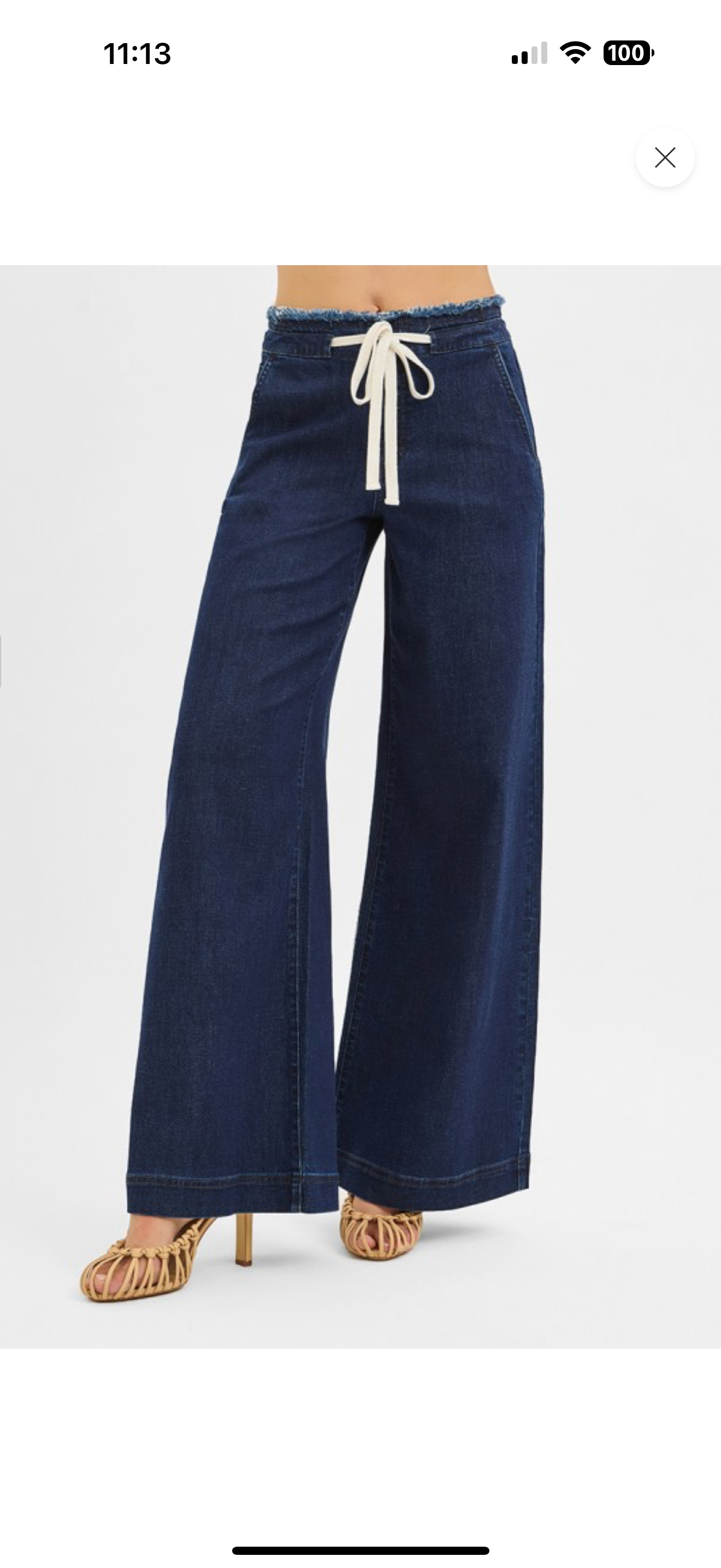 Mid Rise Wide Leg Pants